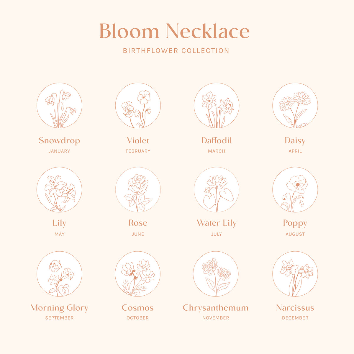 Bloom Birthflower Charms