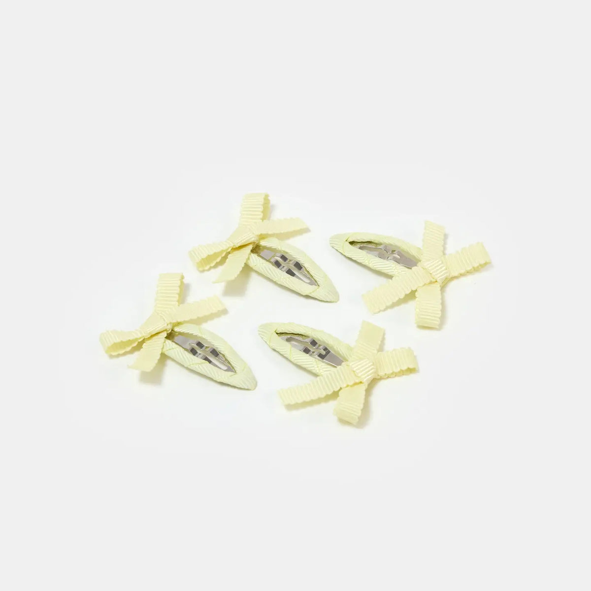 Bow Snap Clips in Butter