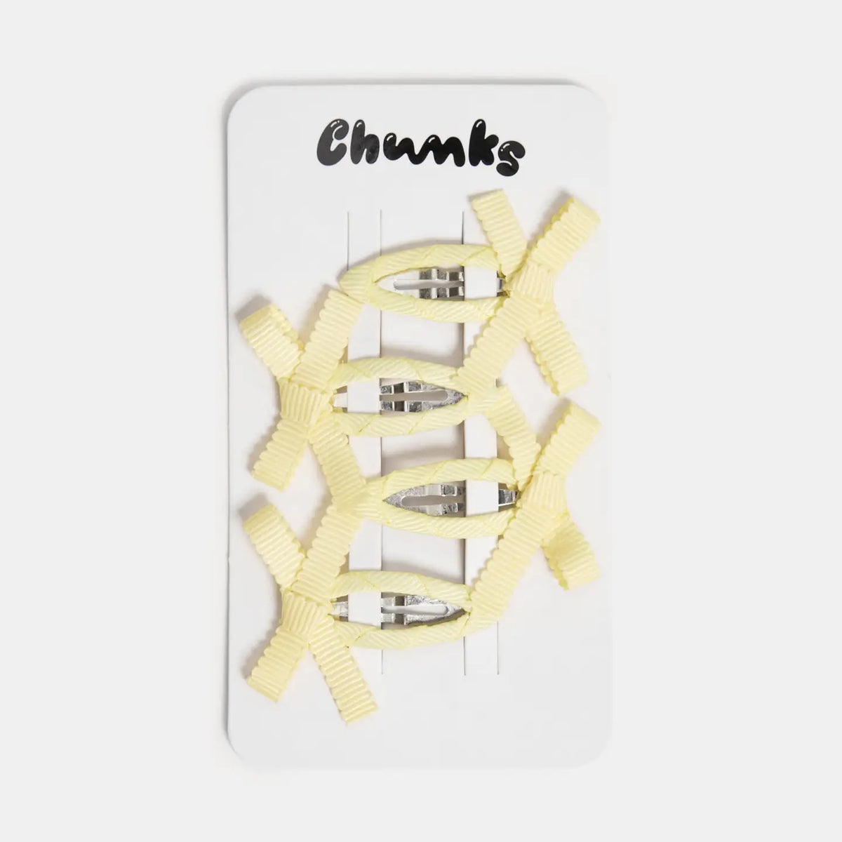 Bow Snap Clips in Butter
