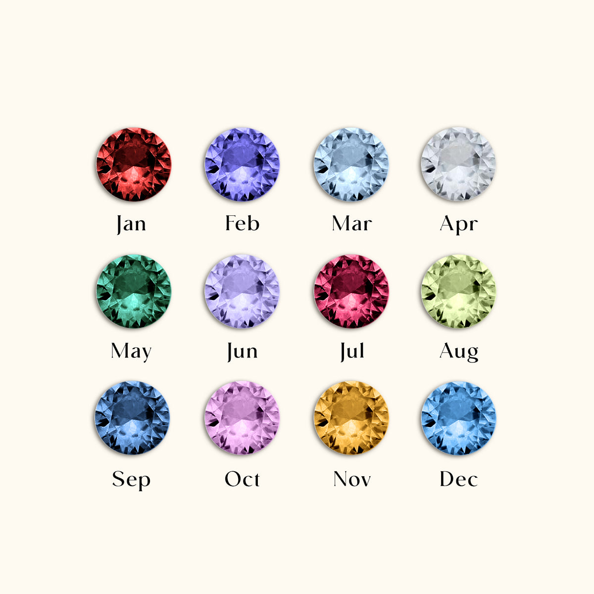 Kismet Birthstone Necklace - Silver