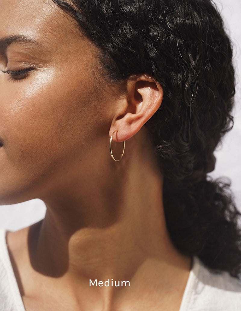 Oroboro Hoops - Silver