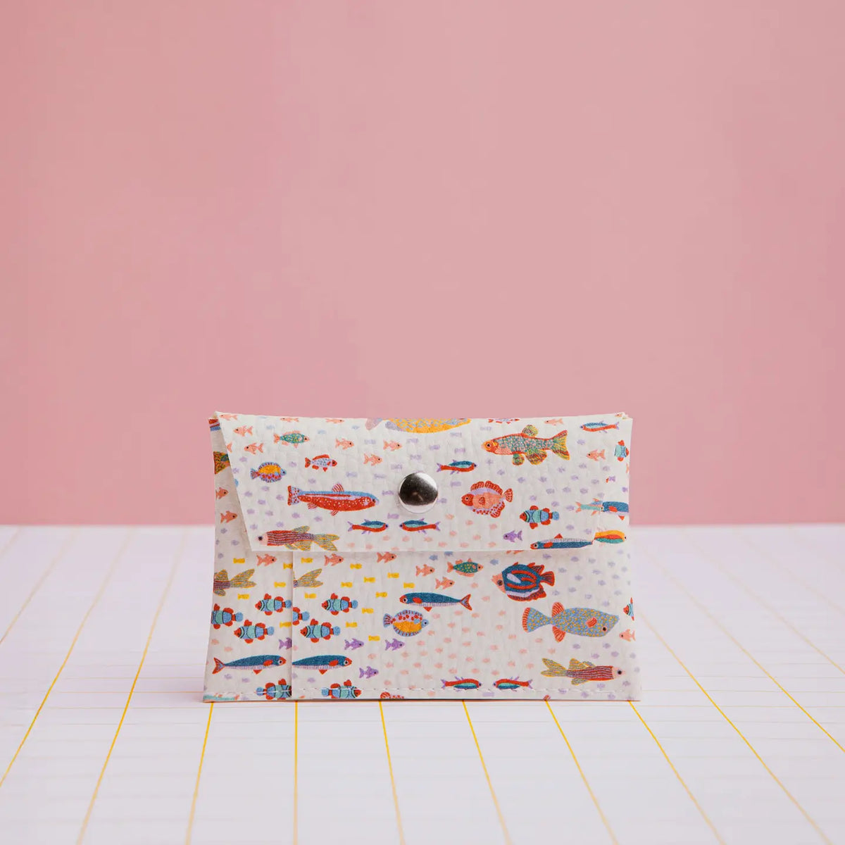 Card Holder - Peces Beige
