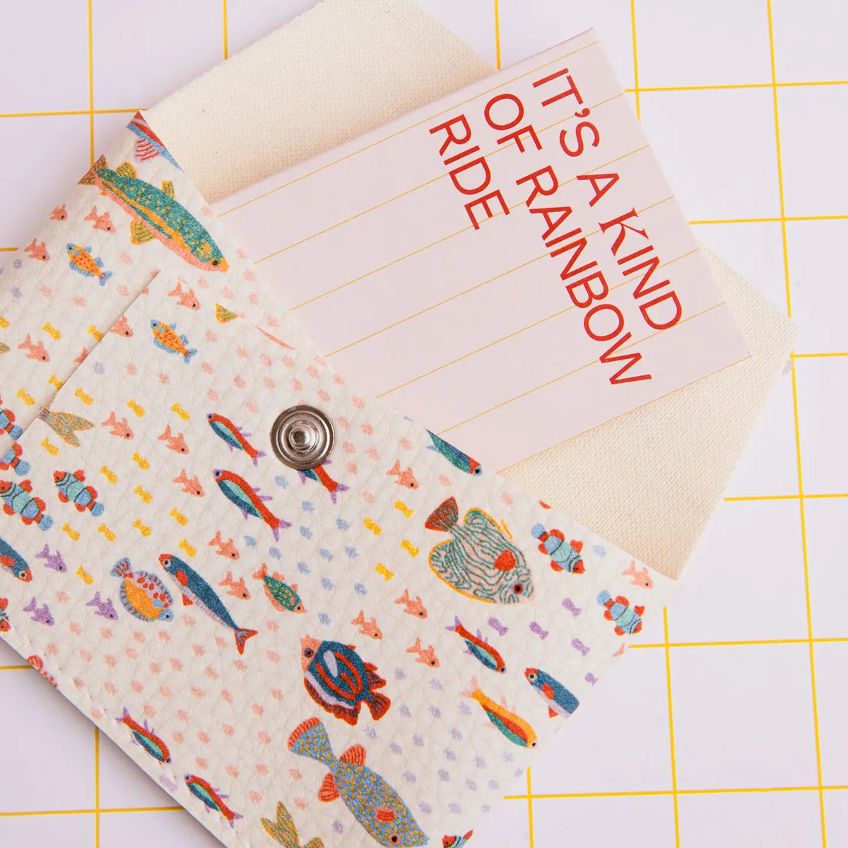 Card Holder - Peces Beige