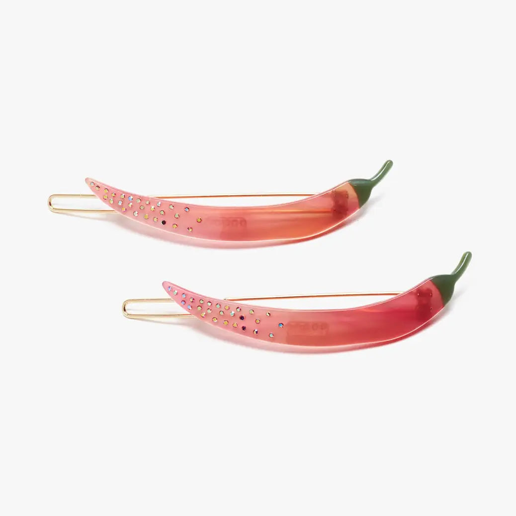 Thai Chili Pepper Barrette Set