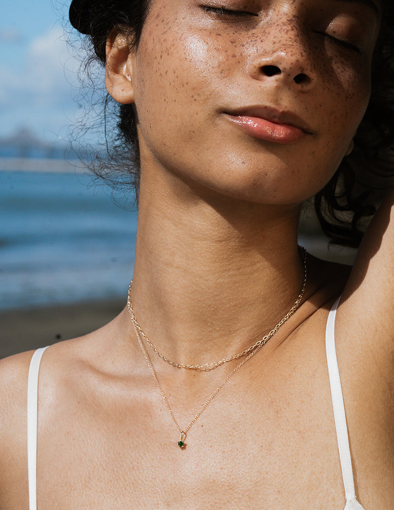 Kismet Birthstone Necklace - Silver
