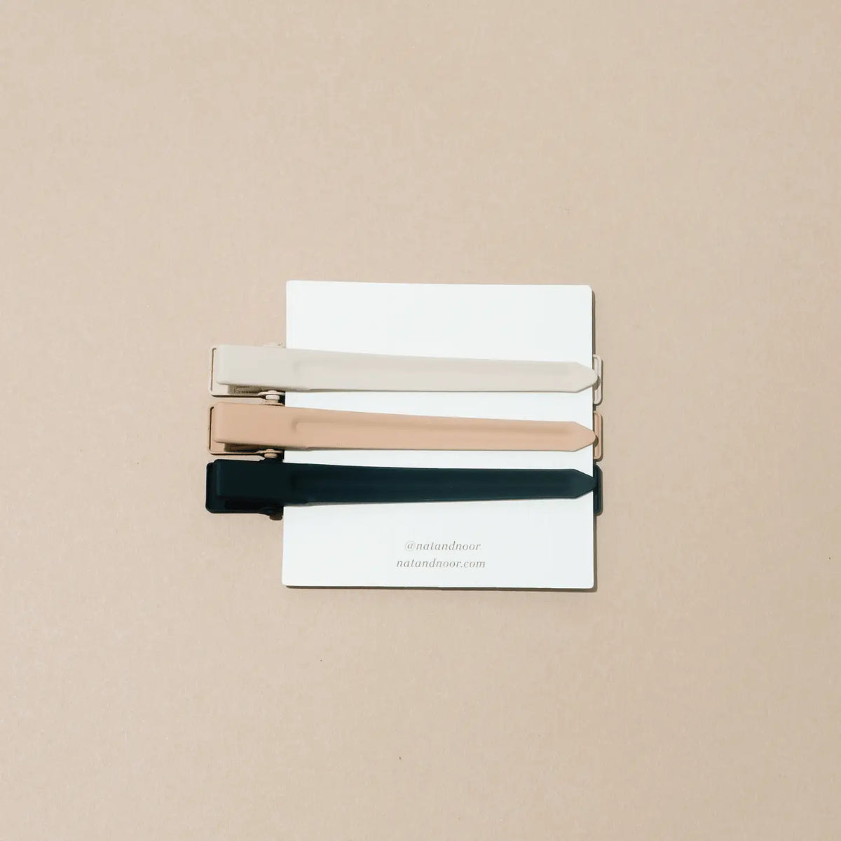 Yarrow Barrette Set - Cacao