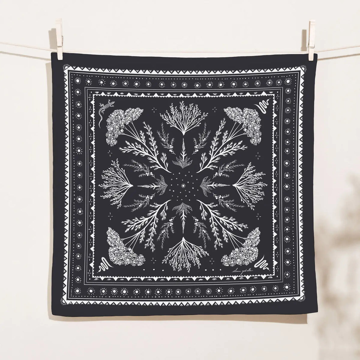High Desert Bandana - Charcoal