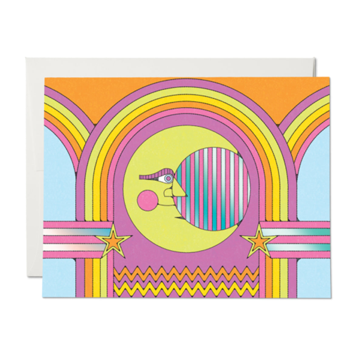 Moon and Rainbows Card