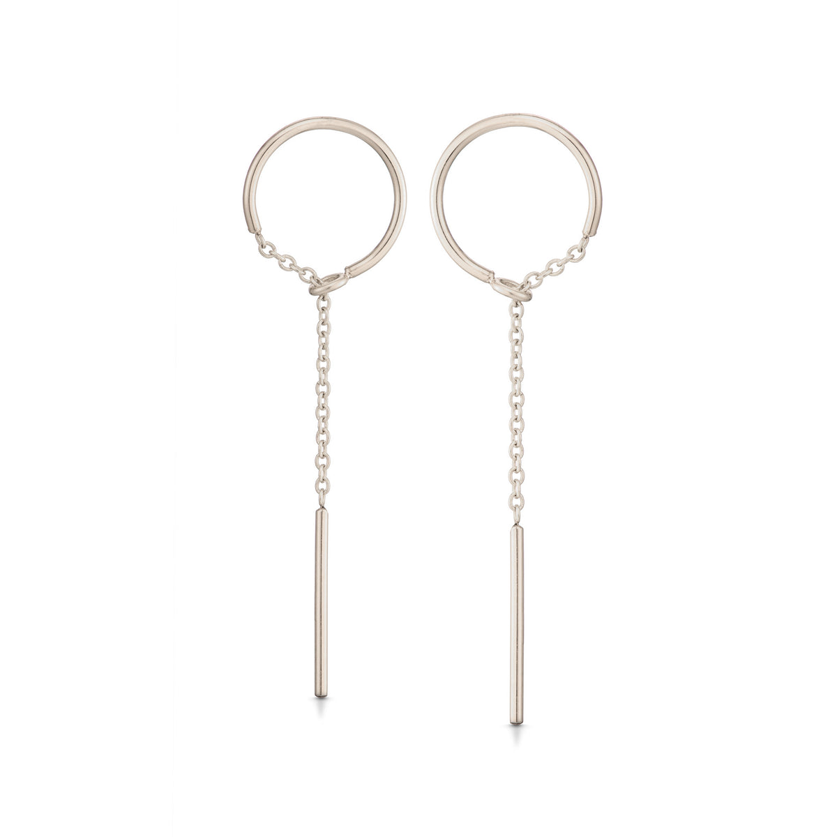 Boa Earrings - Silver