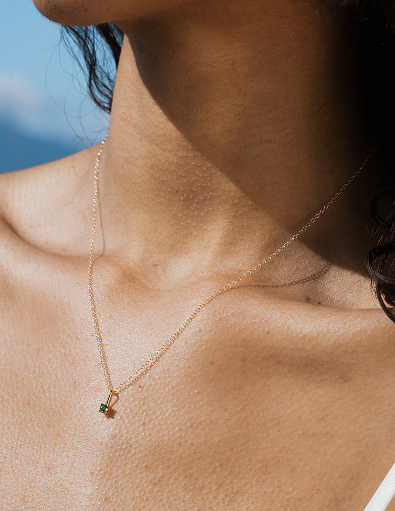 Kismet Birthstone Necklace - Silver
