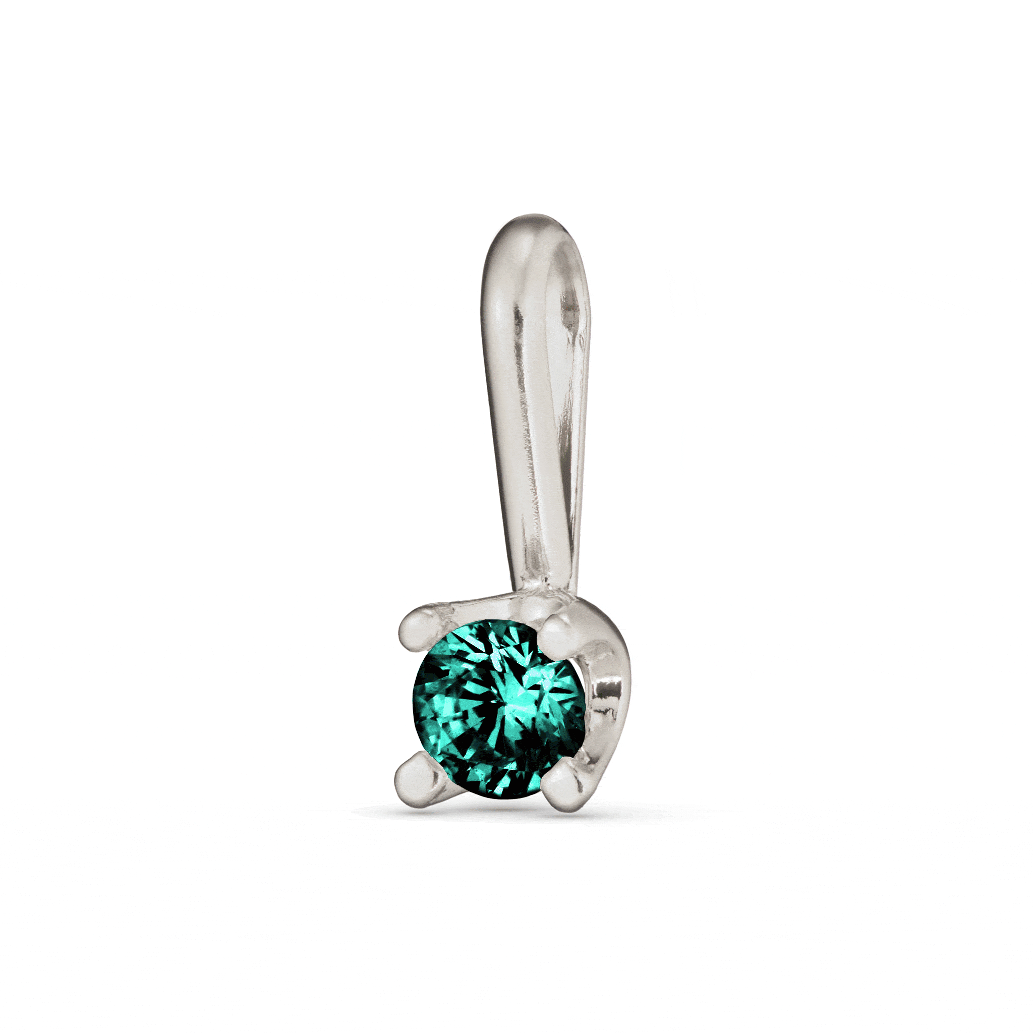 Kismet Birthstone Charm - Silver
