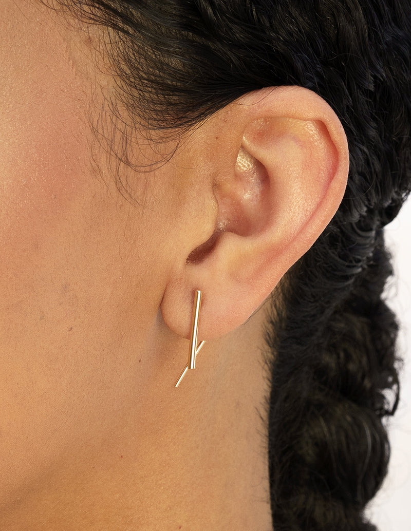 Lattice Earrings - Silver