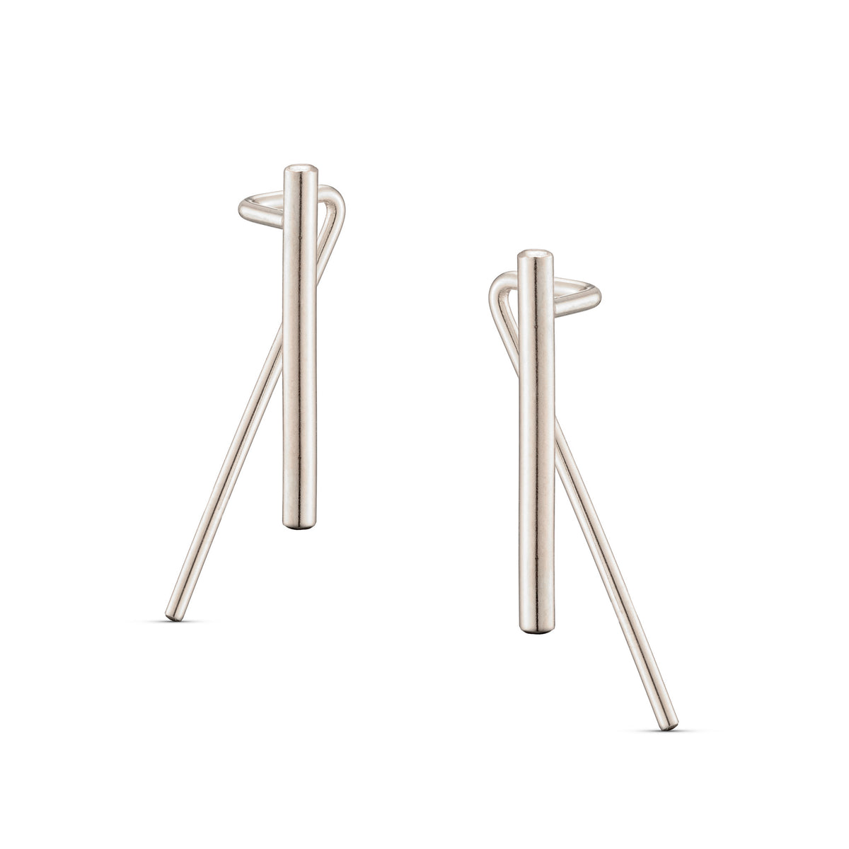 Lattice Earrings - Silver
