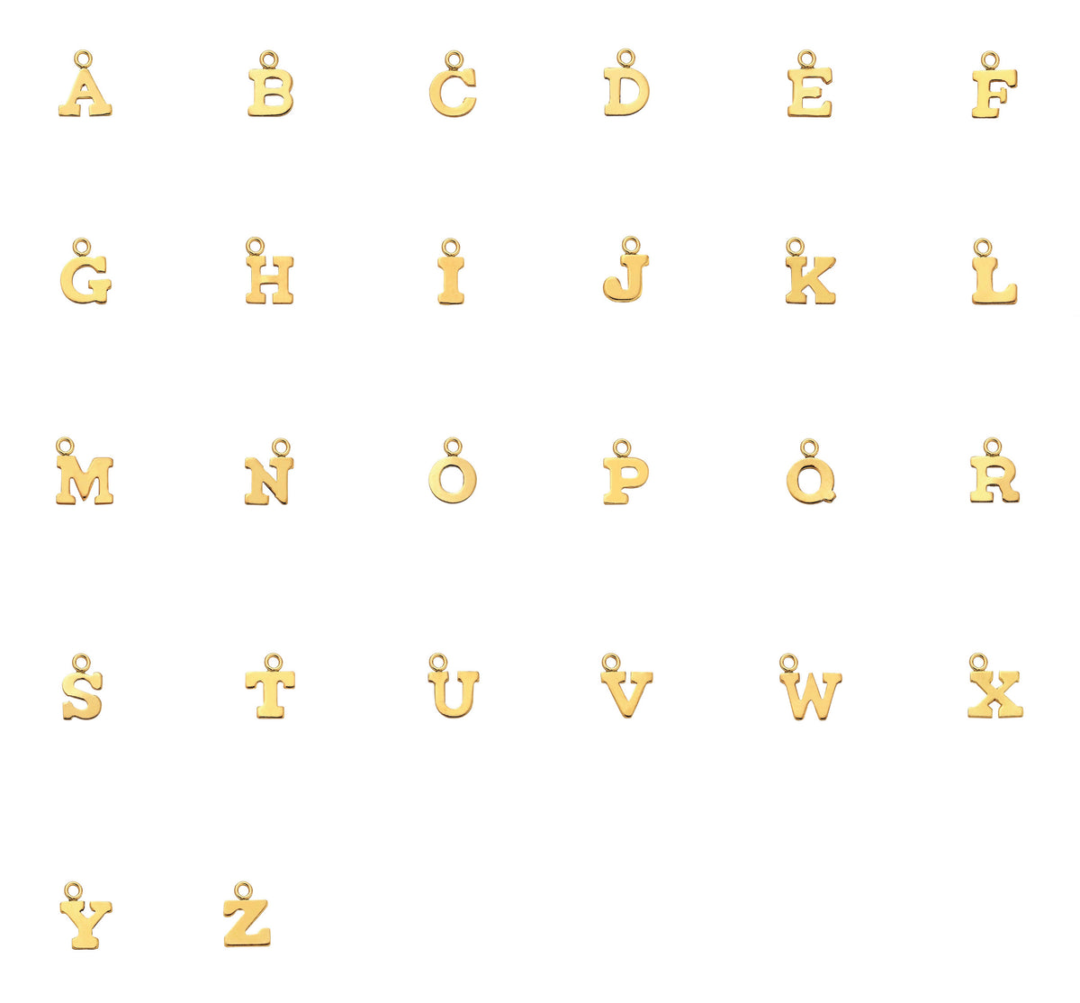 Letra Charms (Letters A-Z)