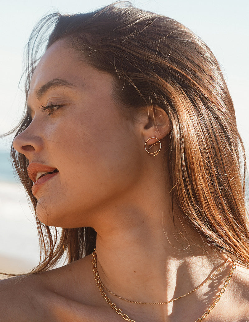 Oro Earrings - Silver