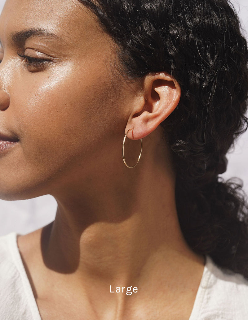 Oroboro Hoops - Silver
