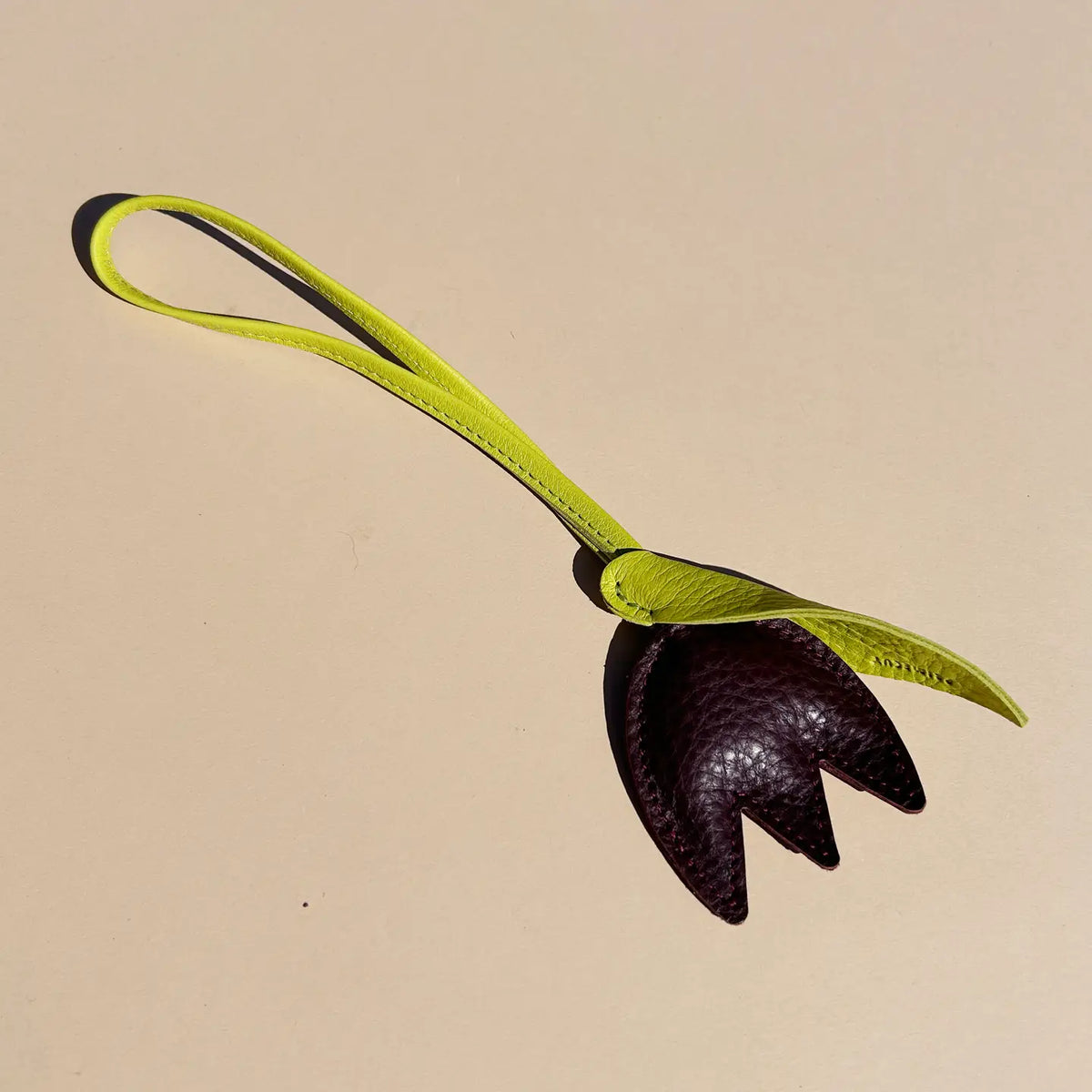 Bag Charm - Plum Tulip