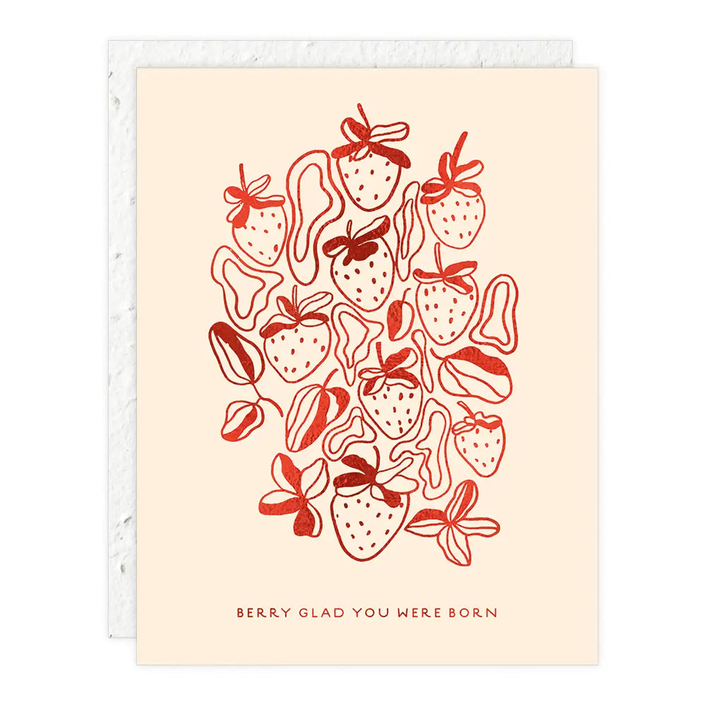 Strawberries - Birthday  Card
