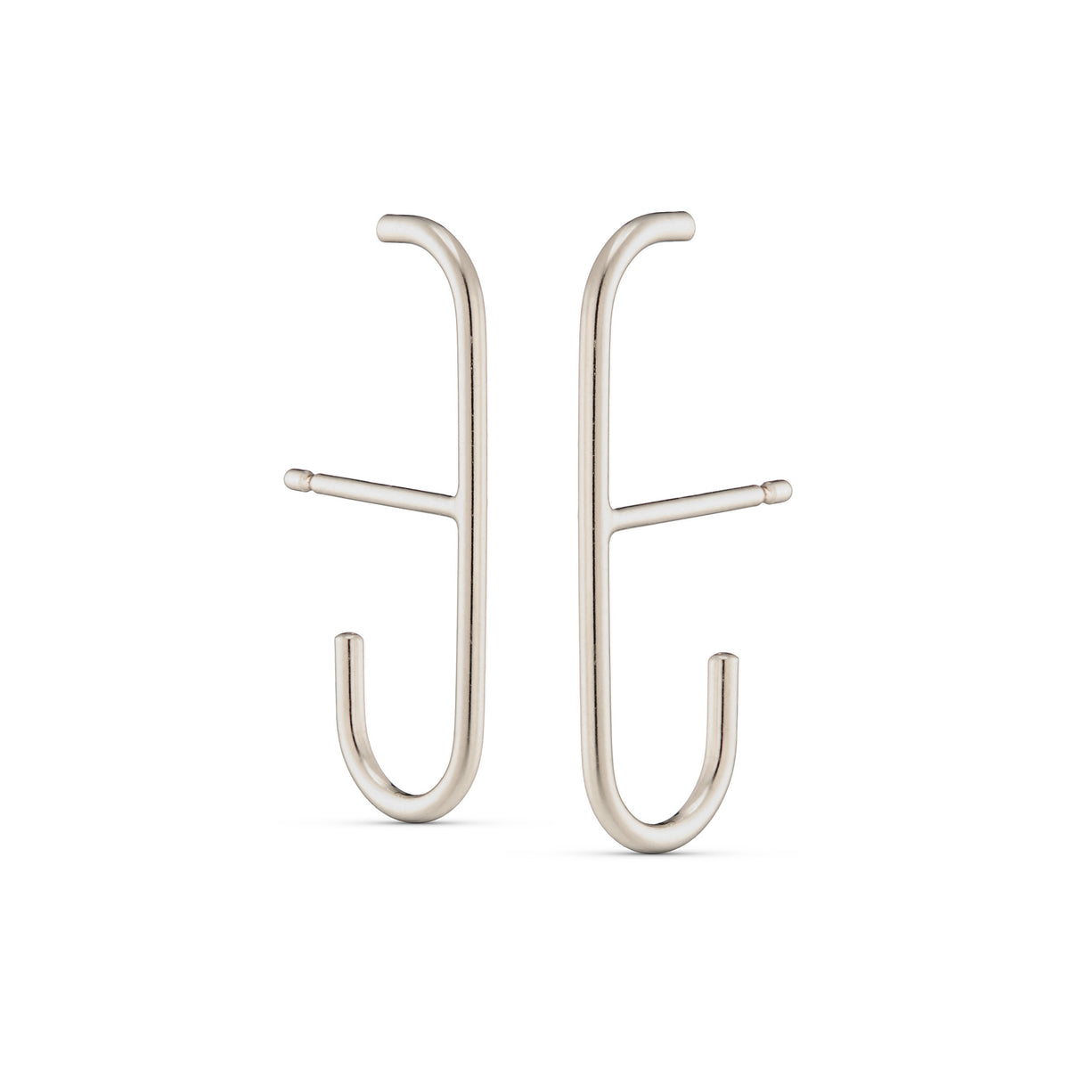 Swathe Earring - Silver