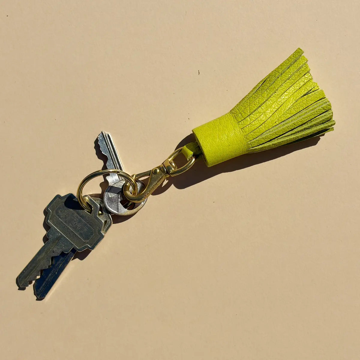 Tassel - Chartreuse Leather