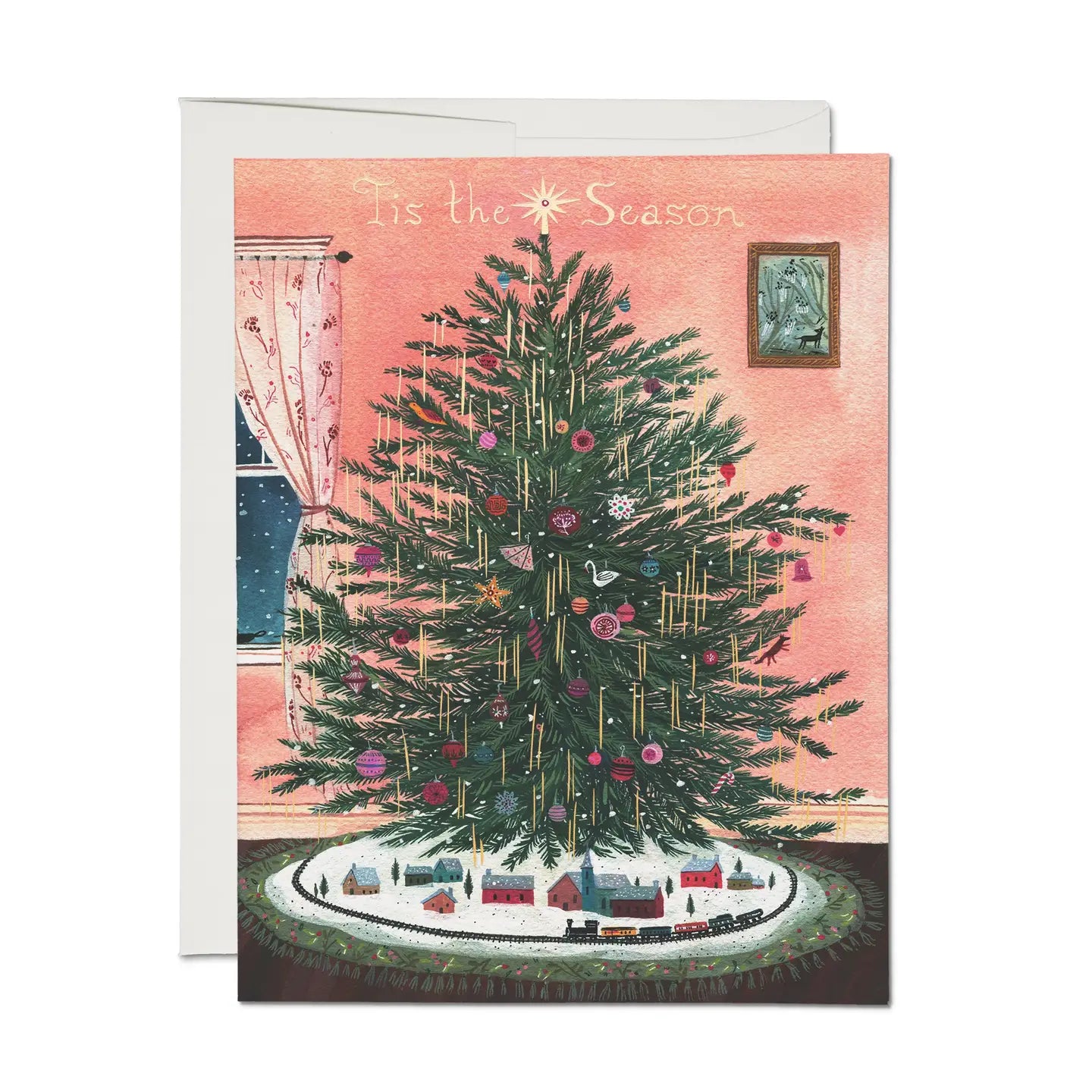 Tinsel Tree Holiday Card