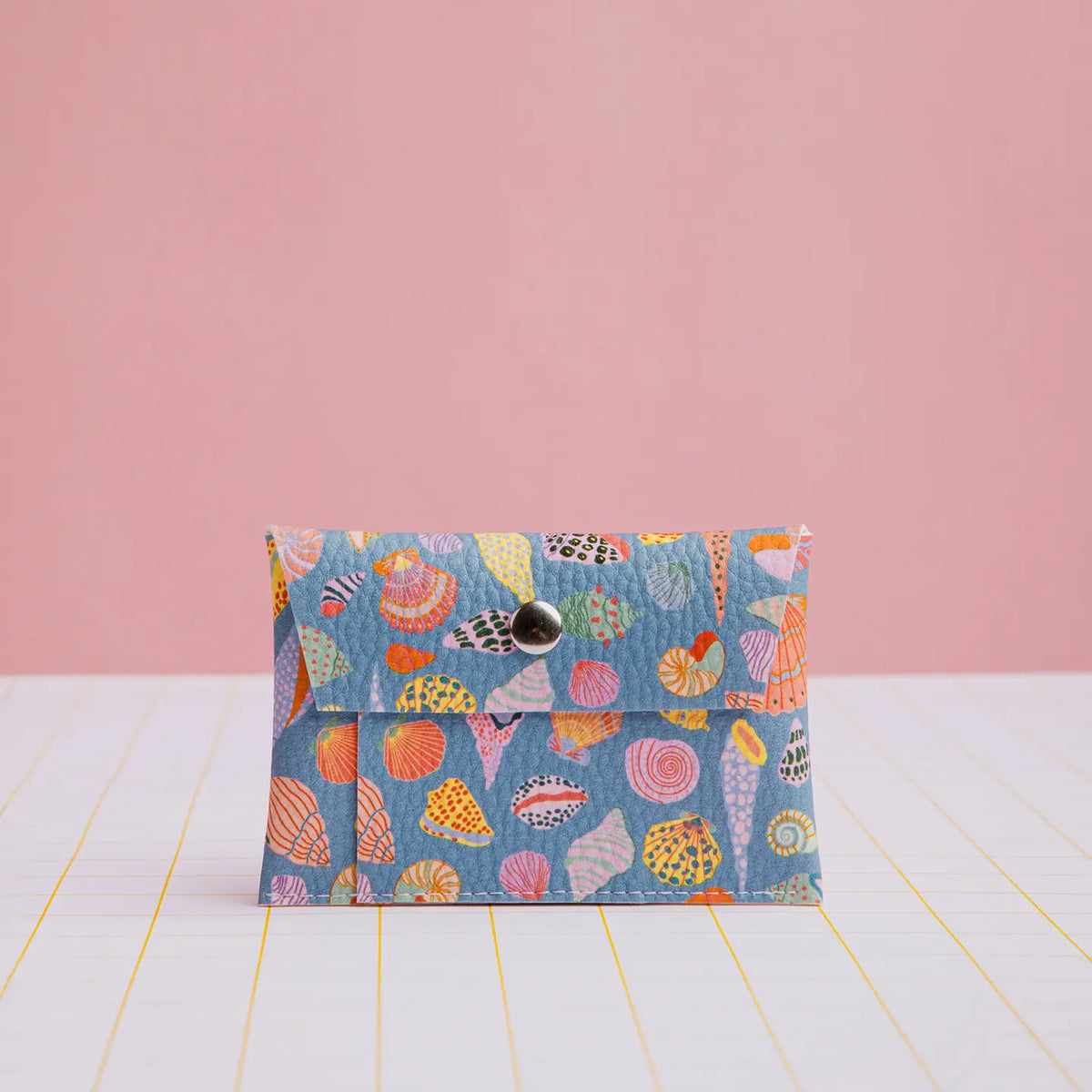 Card Holder - Conchas Blue