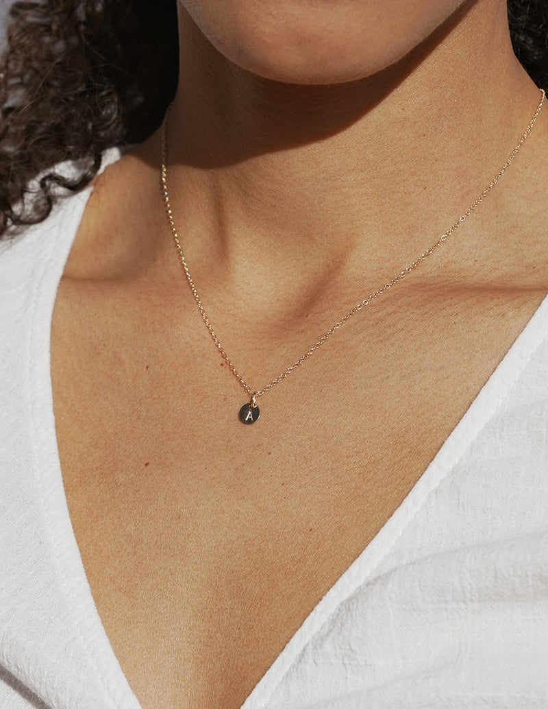 Silver Love Letter Necklace/Charm (Letters A-Z +🖤)