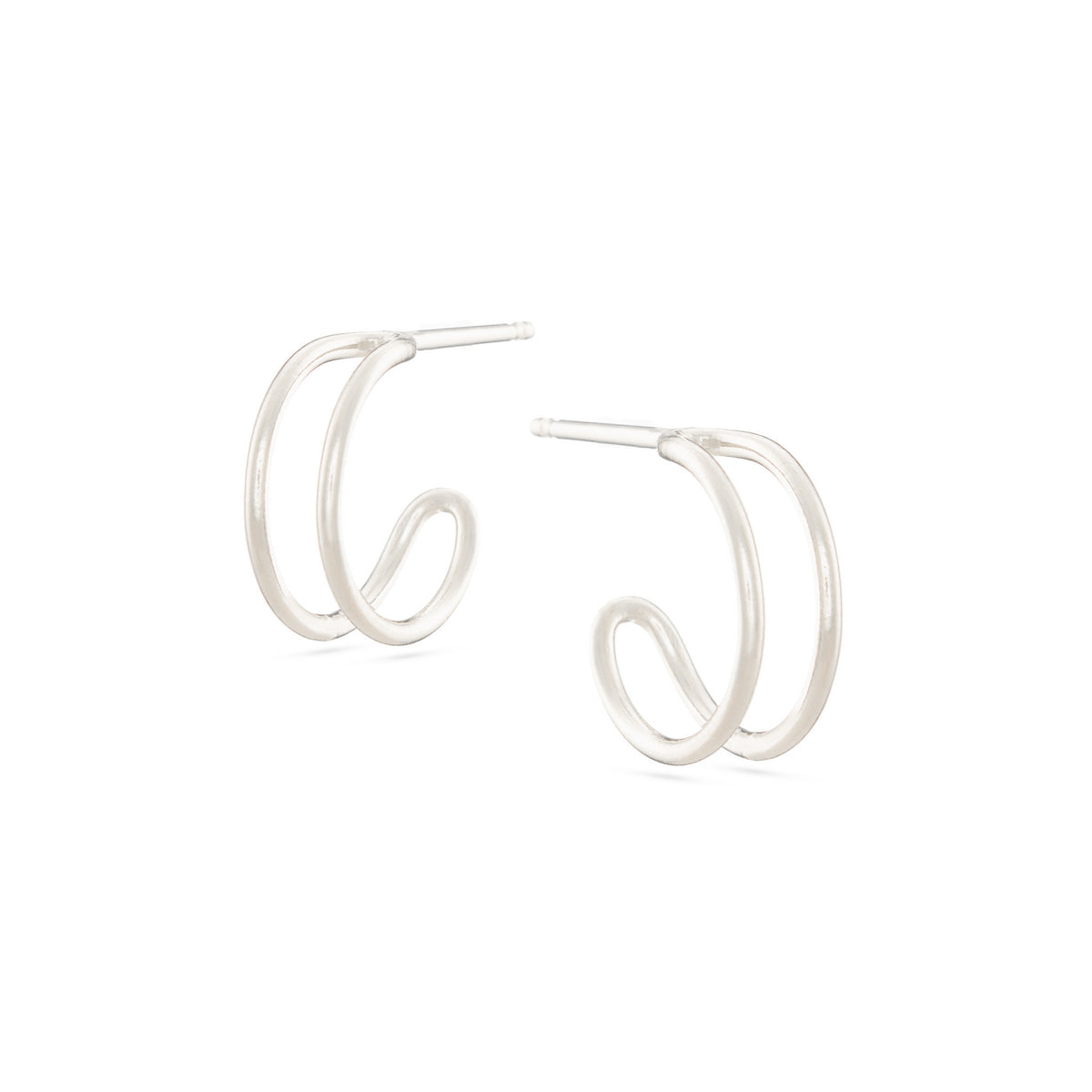 Helio Hoops - Silver