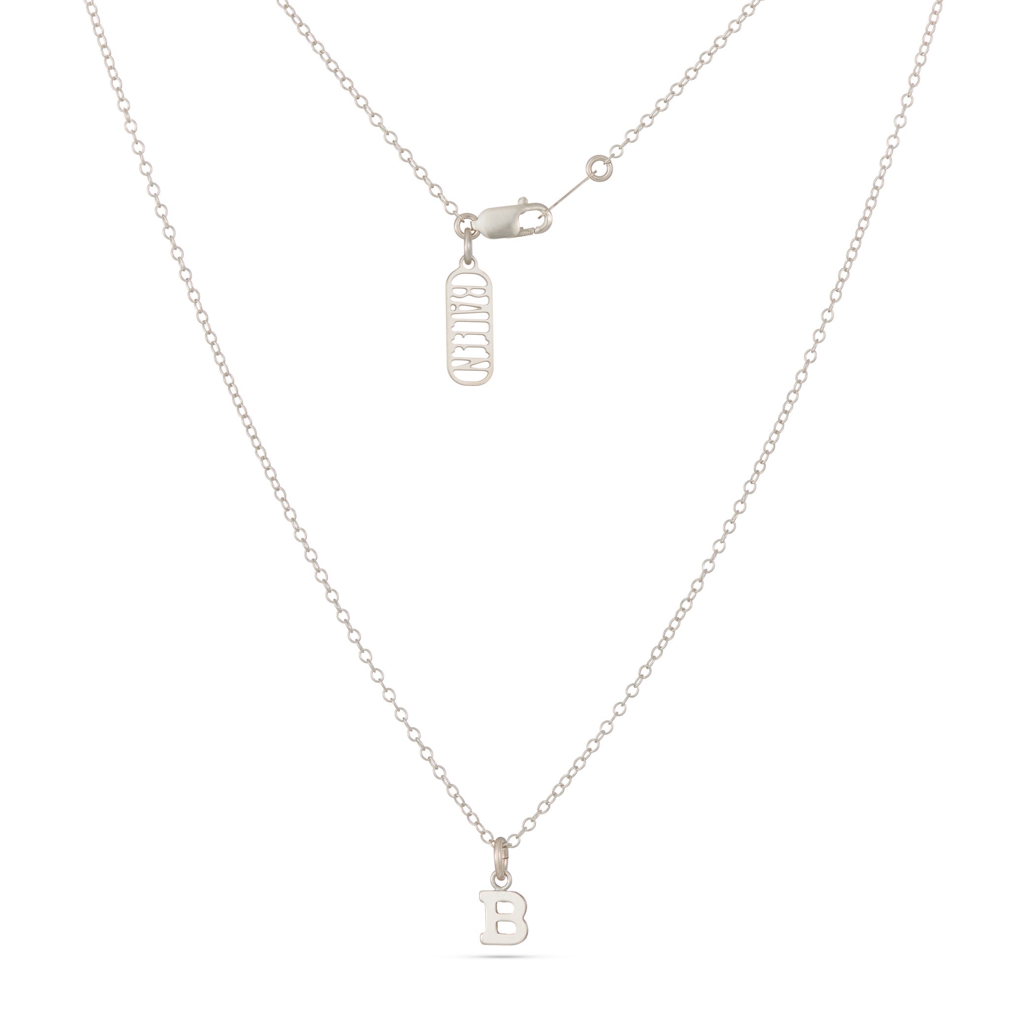 initial and diamond tag necklace in fourteen karat yellow gold — circlesmith