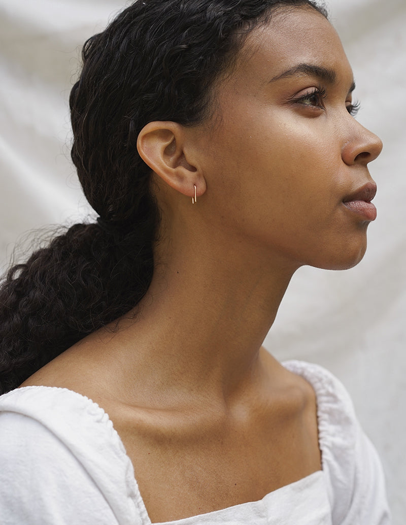 U-Shaped Earrings - Gold U-Shaped Earrings - Gold
