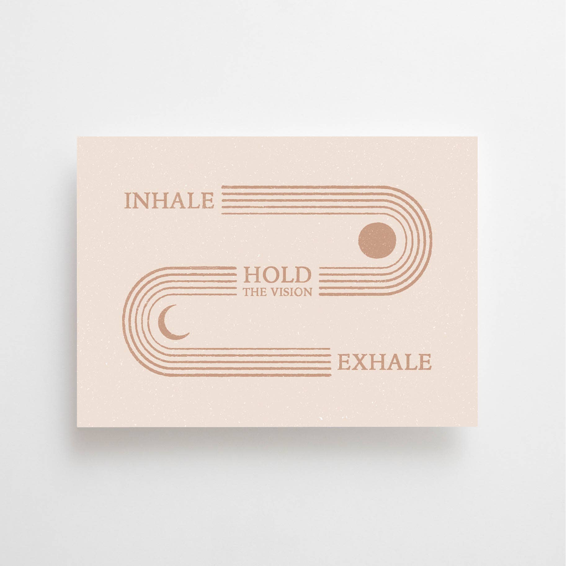 Inhale, Exhale Postcard